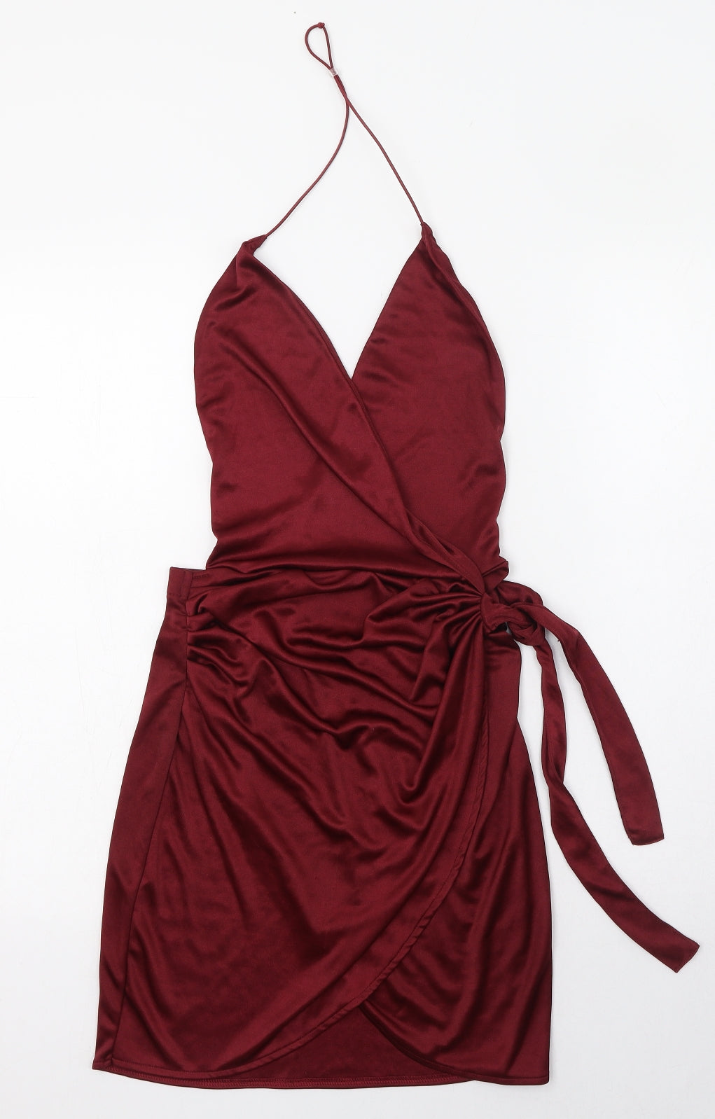 Oh Polly Womens Red  Polyester Bodycon  Size 8  Halter Pullover