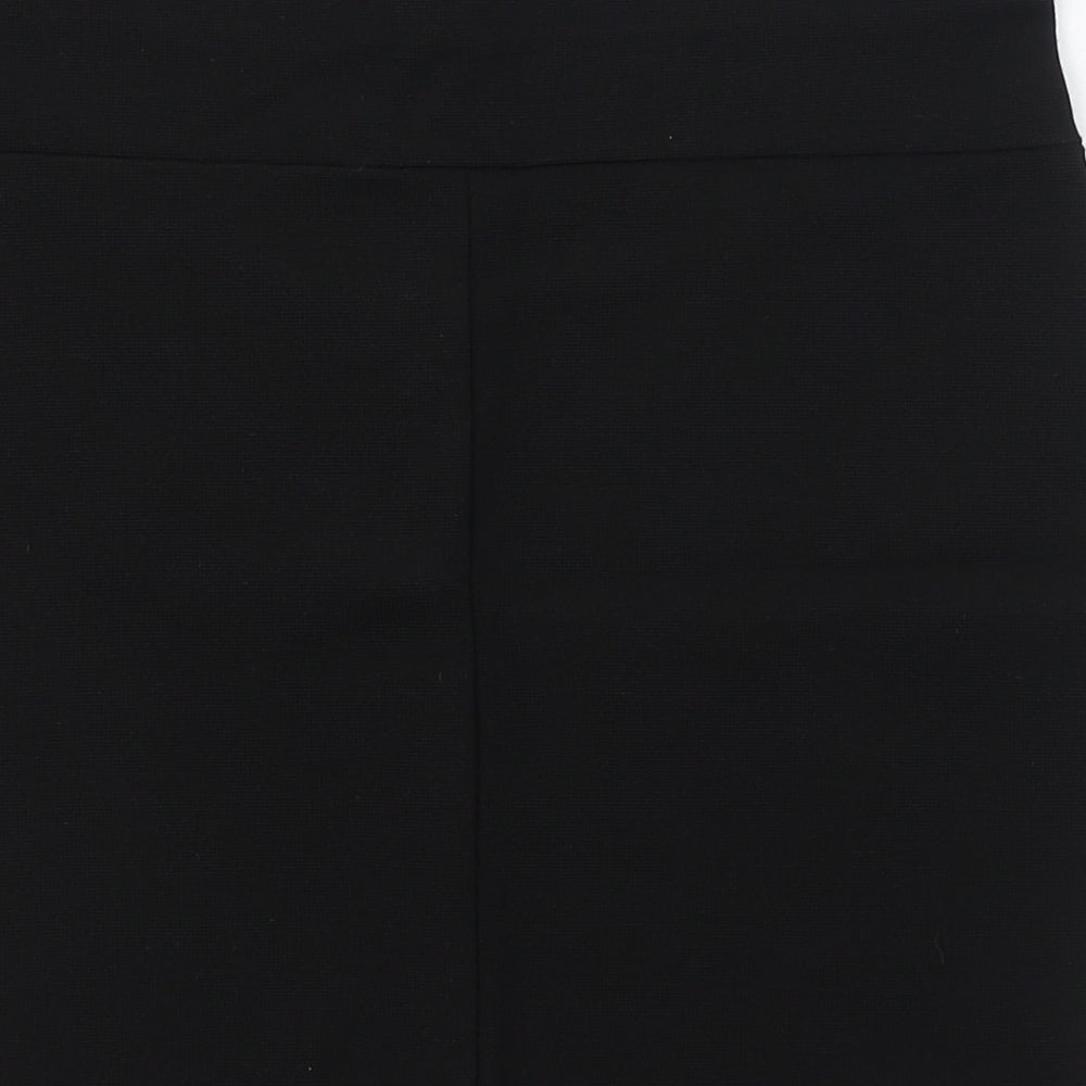 Stradivarius Womens Black  Viscose Bandage Skirt Size 10