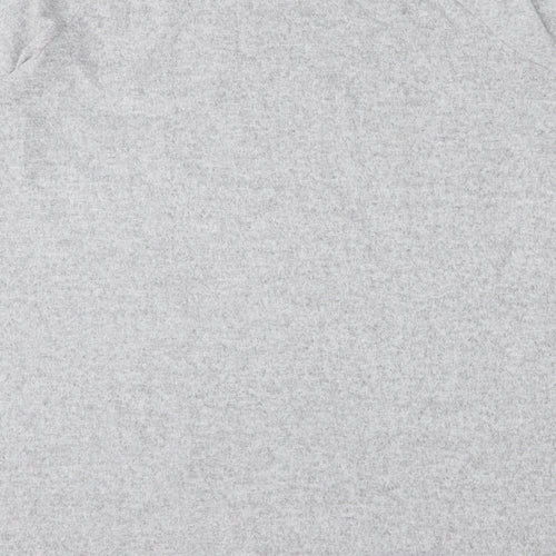 Marks and Spencer Womens Grey Round Neck  Polyester Pullover Jumper Size 14