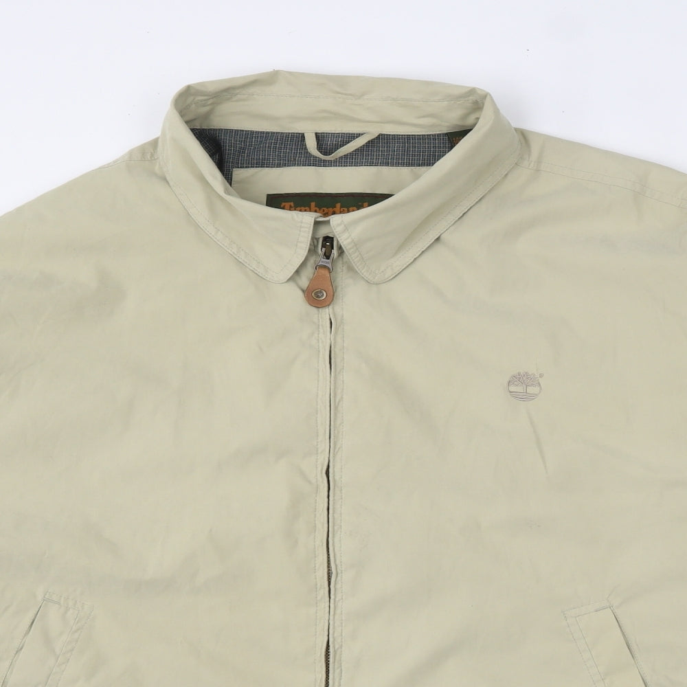 Timberland Mens Beige   Bomber Jacket Jacket Size XL  Zip
