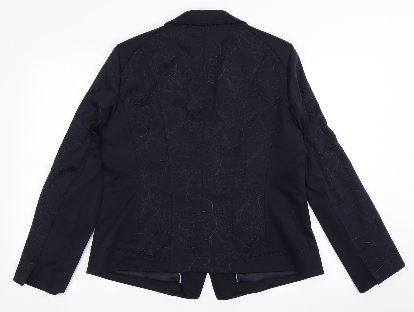 Gelco Womens Blue  Polyester Jacket Blazer Size 16