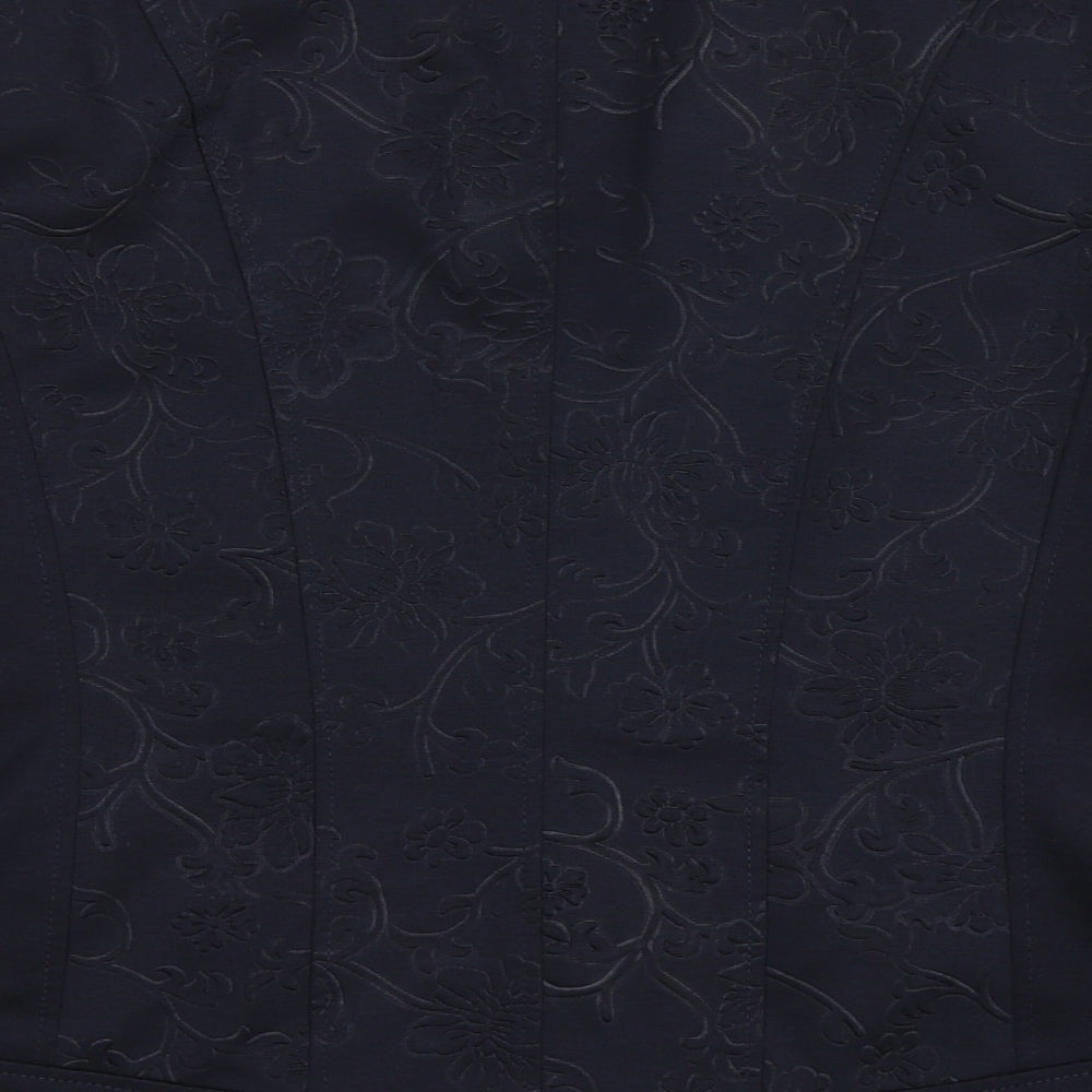 Gelco Womens Blue  Polyester Jacket Blazer Size 16