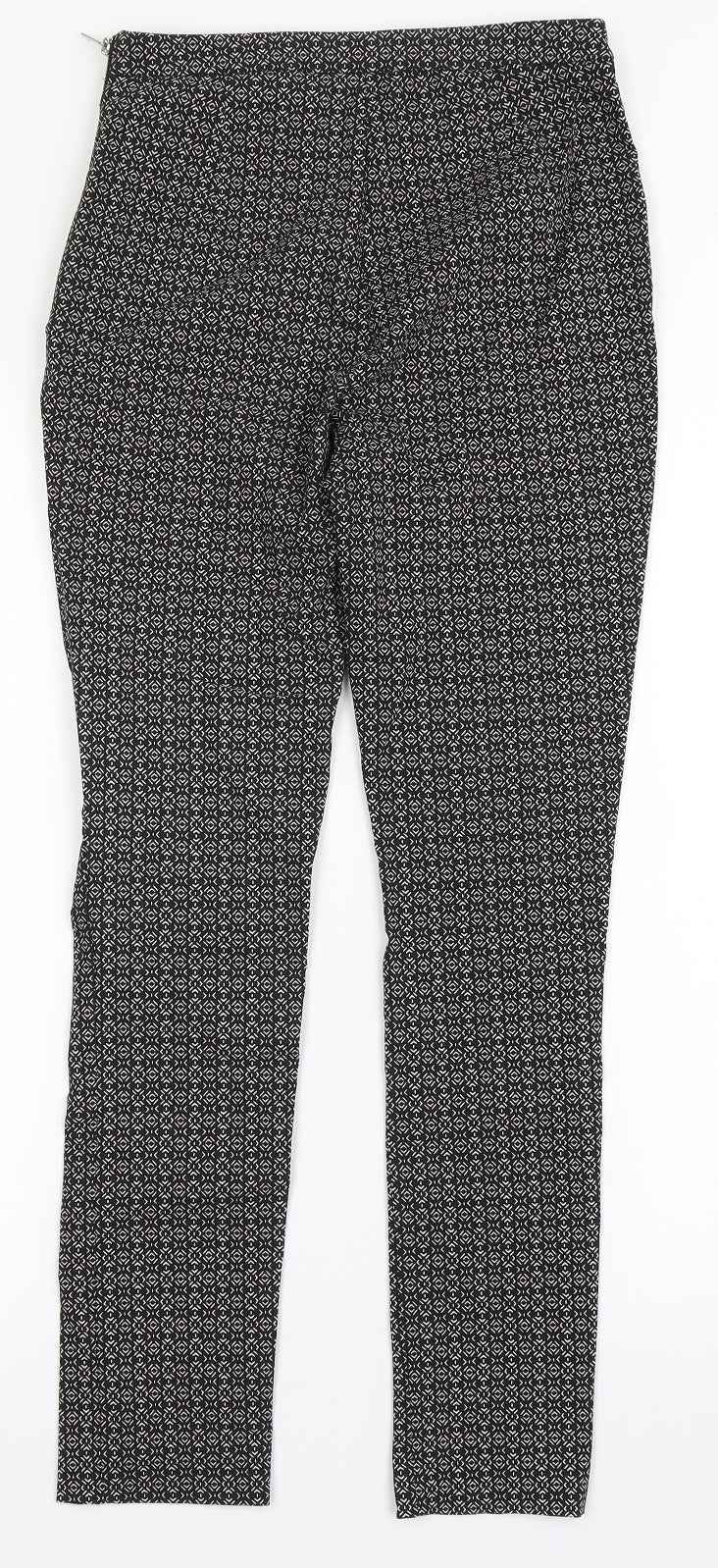 New Look Womens Black  Viscose Trousers  Size 6 L26 in Regular Zip