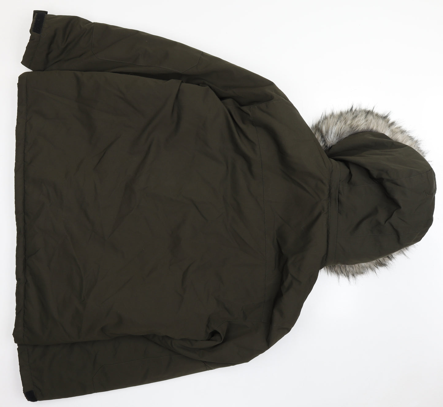 George Mens Green   Parka Coat Size 2XL  Zip