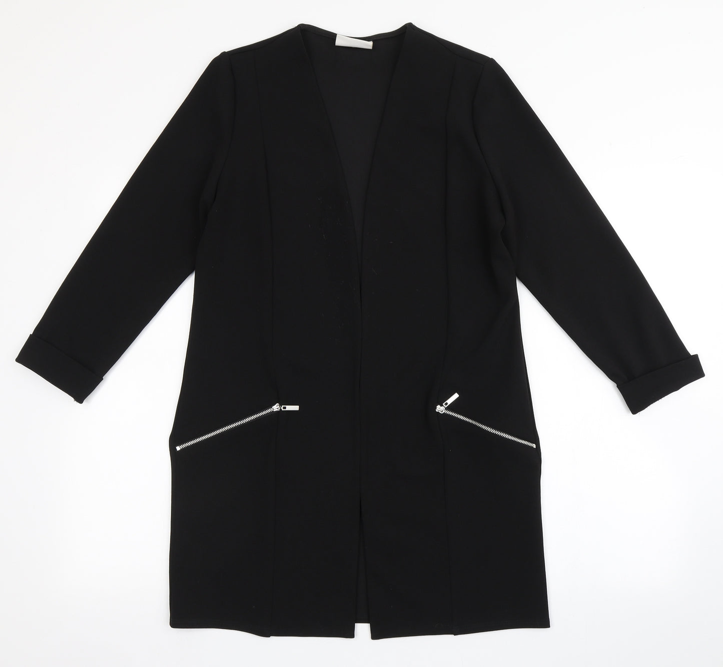 Wallis Womens Black  Polyester Jacket Blazer Size 10