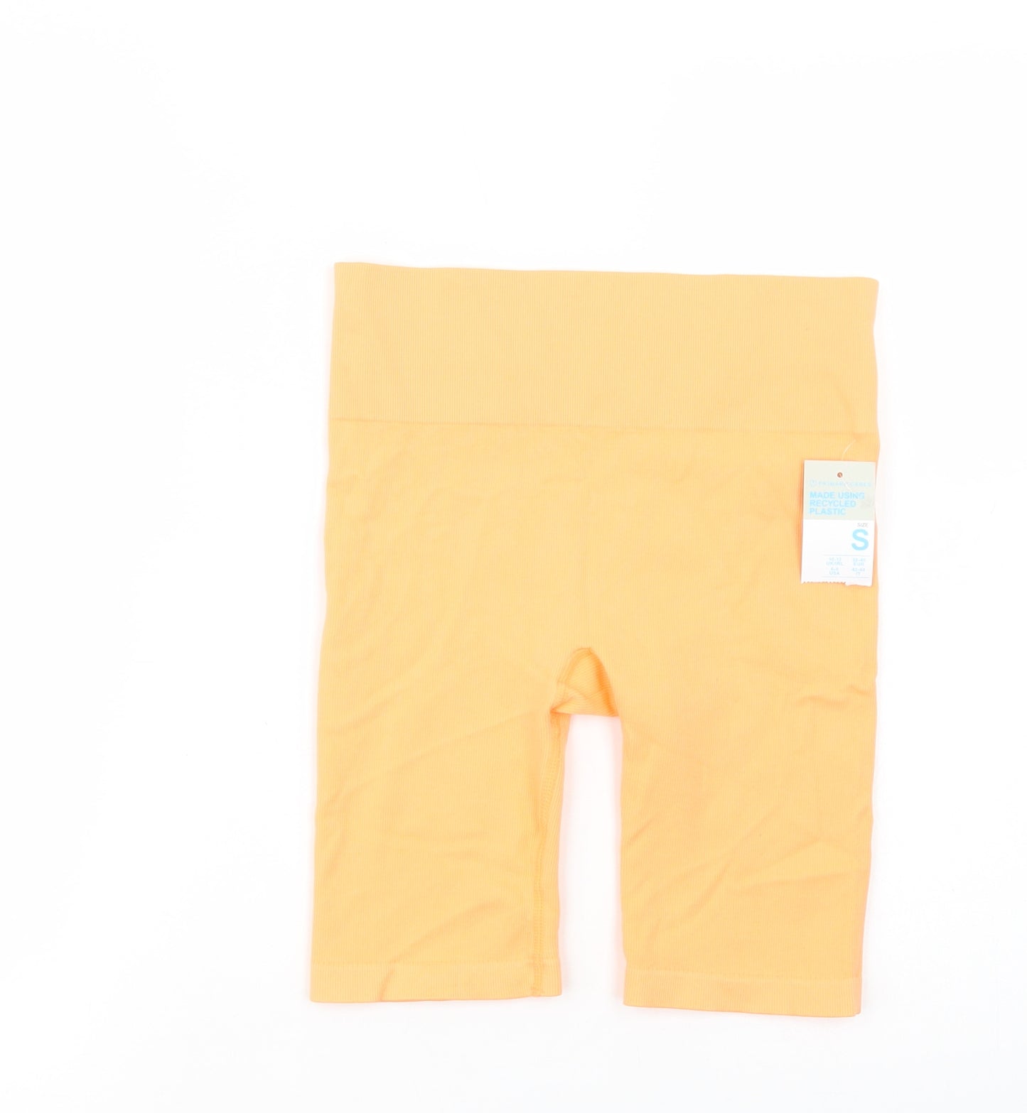 Primark Womens Orange  Nylon Compression Shorts Size S L9 in Regular