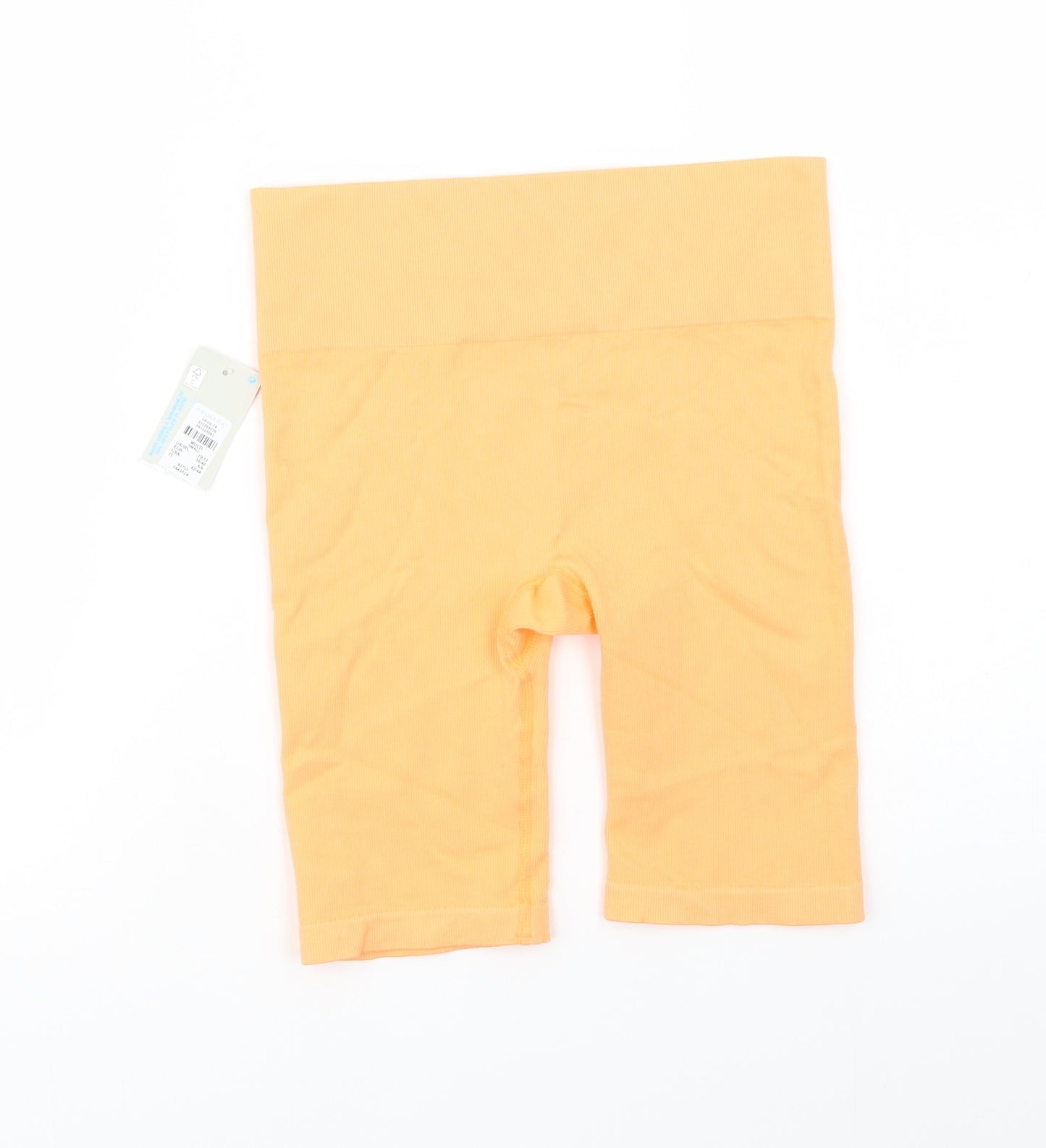 Primark Womens Orange  Nylon Compression Shorts Size S L9 in Regular