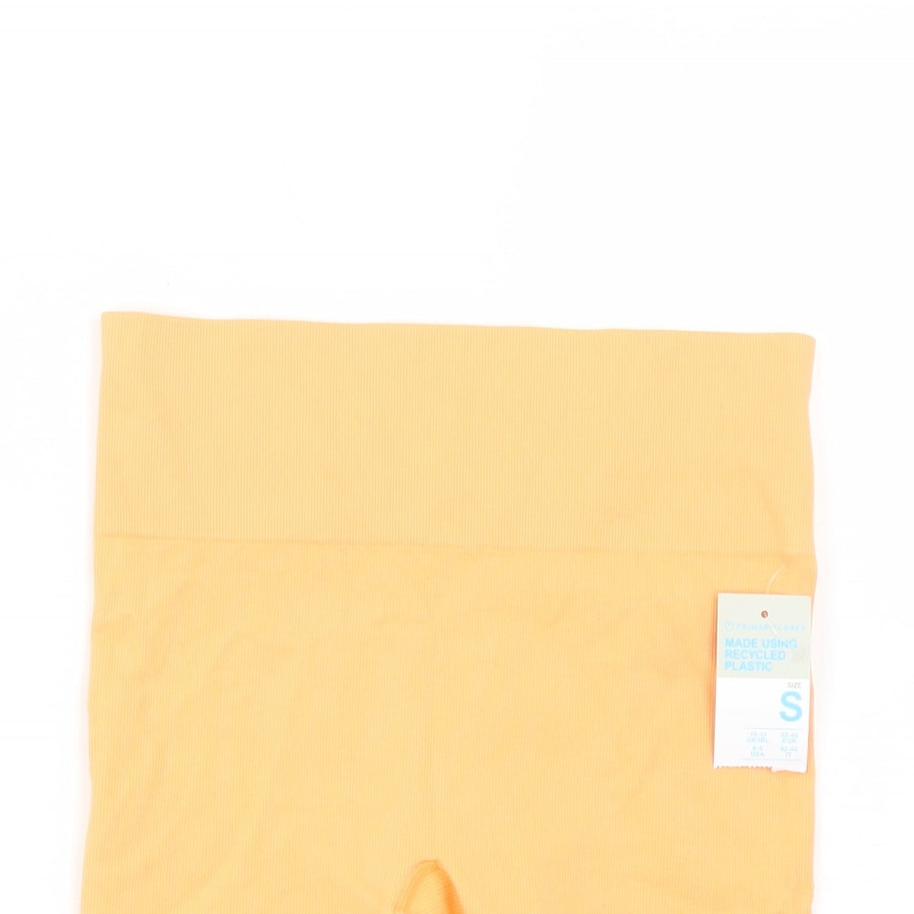 Primark Womens Orange  Nylon Compression Shorts Size S L9 in Regular