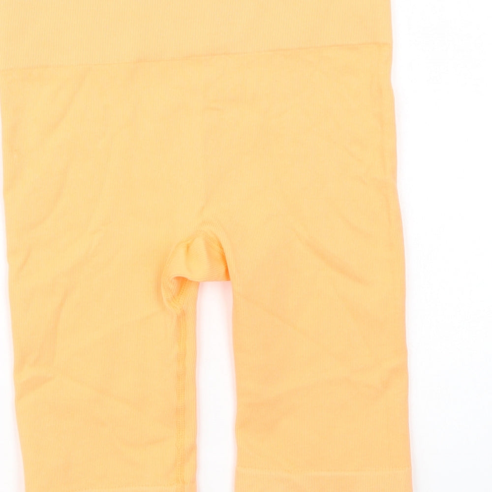 Primark Womens Orange  Nylon Compression Shorts Size S L9 in Regular