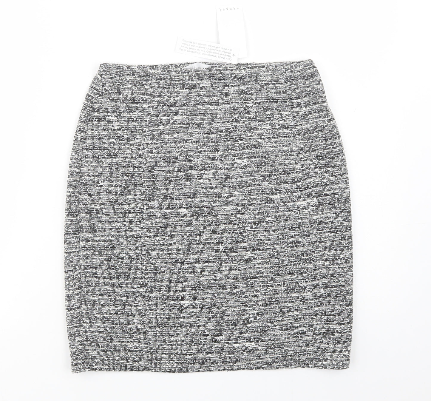 Papaya Womens Grey  Polyester Mini Skirt Size 10