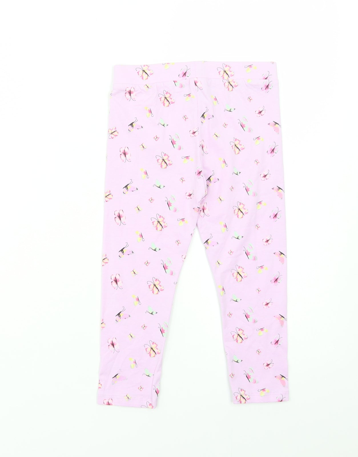 Dunne Girls Purple Geometric Cotton Jegging Trousers Size 5-6 Years  Regular  - Butterfly Print