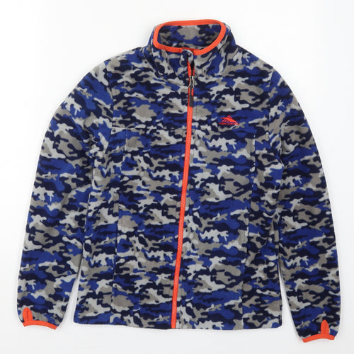 High Sierra Boys Blue Camouflage  Jacket  Size L  Zip