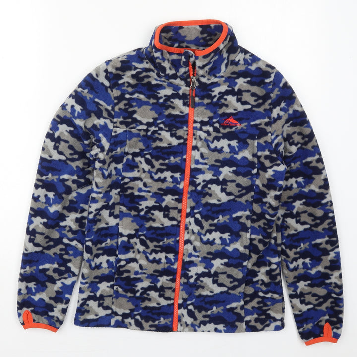 High Sierra Boys Blue Camouflage  Jacket  Size L  Zip