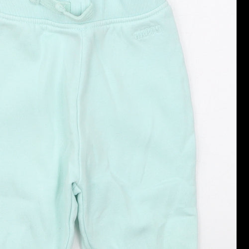Dunnes Baby Blue  Cotton Sweatpants Trousers Size 9-12 Months  Drawstring - Hapy