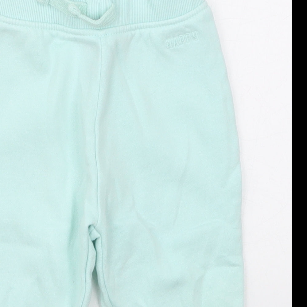 Dunnes Baby Blue  Cotton Sweatpants Trousers Size 9-12 Months  Drawstring - Hapy