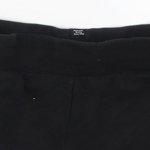 PUMA Girls Black  Cotton Sweat Shorts Size 11-12 Years  Regular Drawstring