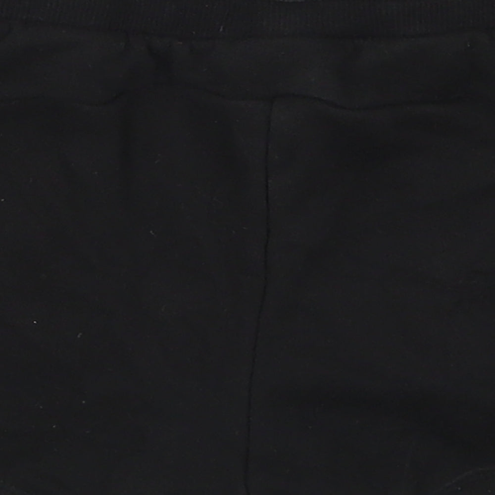 PUMA Girls Black  Cotton Sweat Shorts Size 11-12 Years  Regular Drawstring