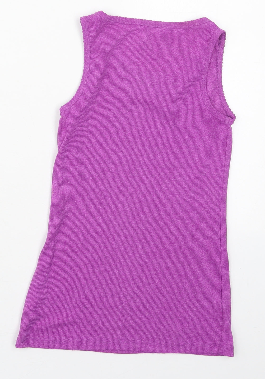 NEXT Girls Purple  Polyester Basic Tank Size 9 Years Round Neck Pullover