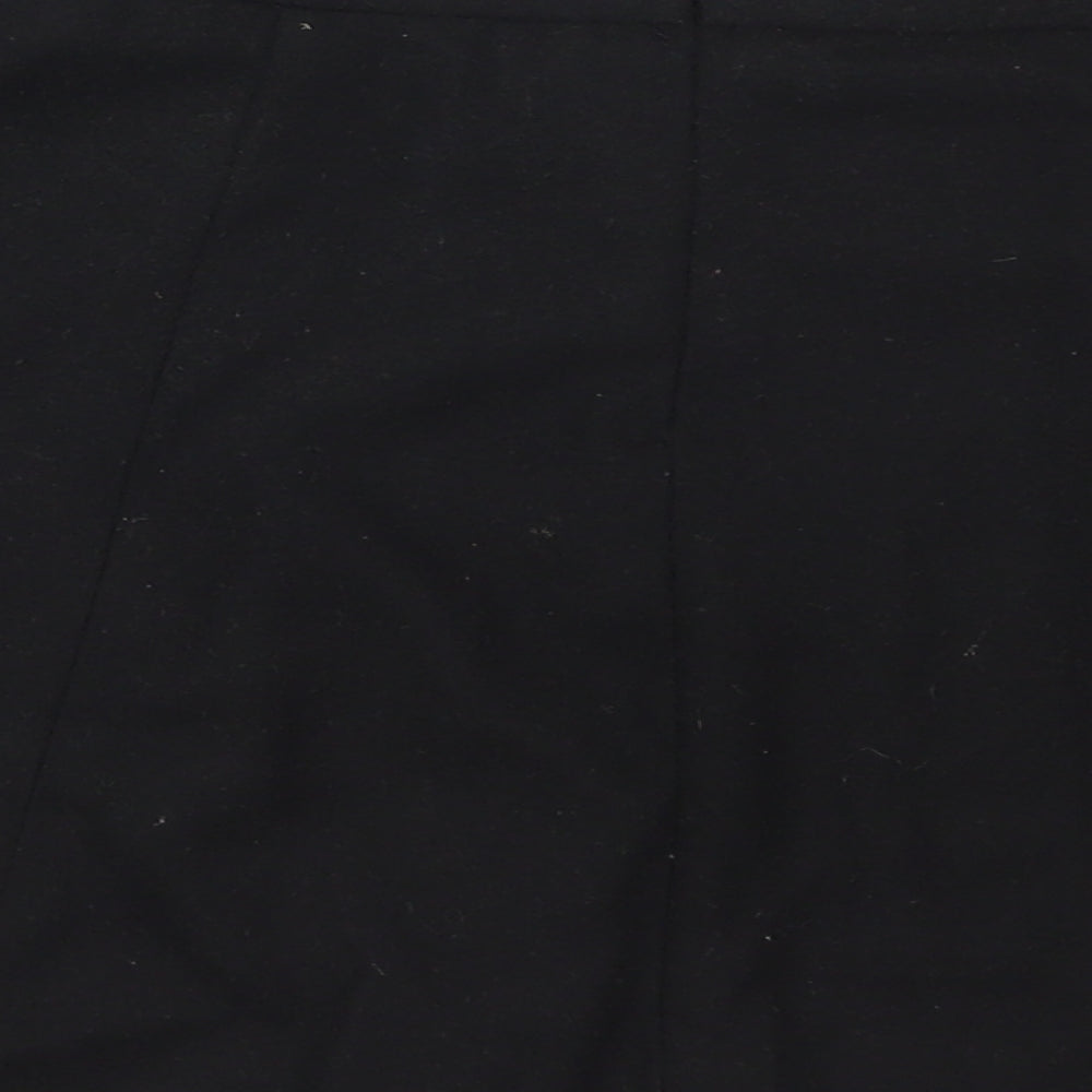 New Look Womens Black  Polyester Skater Skirt Size 12   Zip