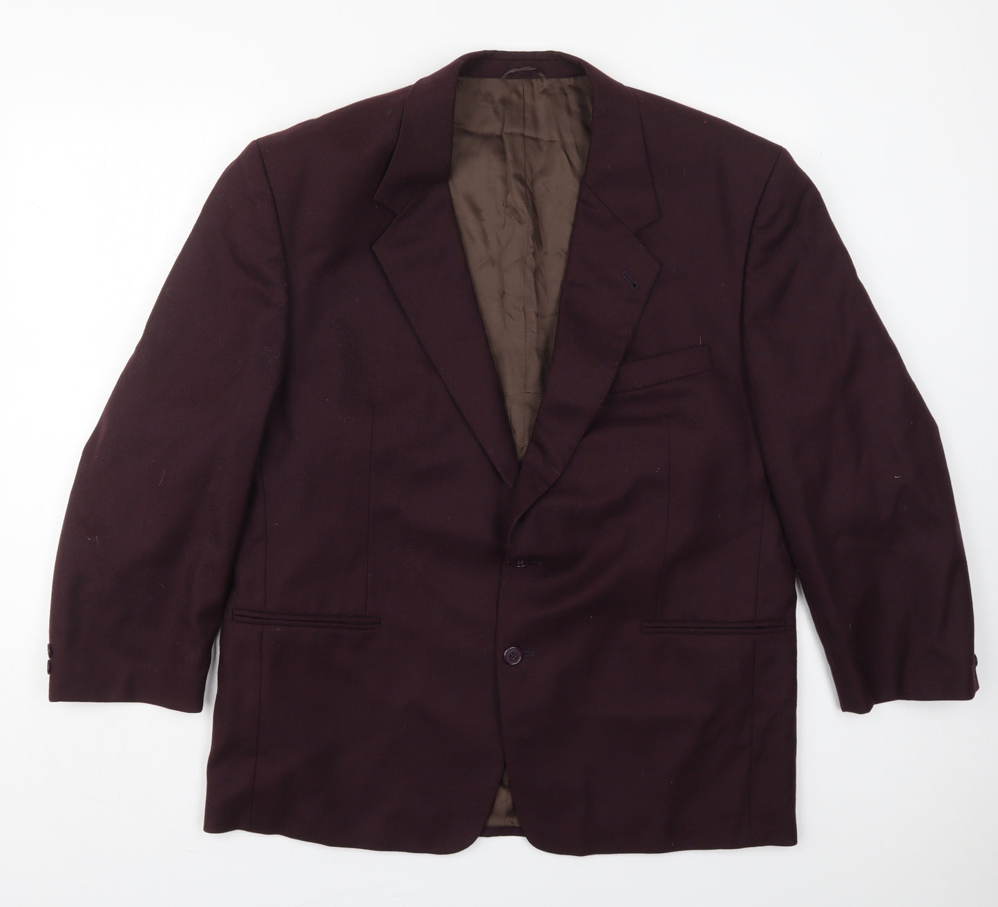 Skopes Mens Purple  Wool Jacket Suit Jacket Size 46