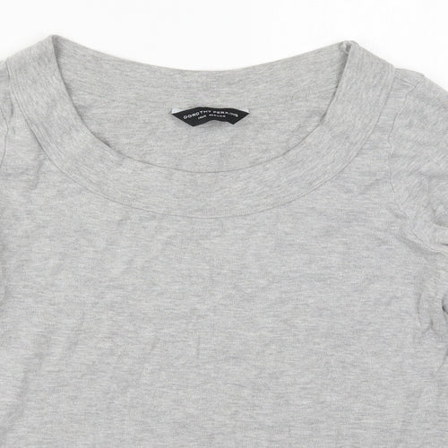 Dorothy Perkins Womens Grey  Polyester Pullover Sweatshirt Size 14  Pullover