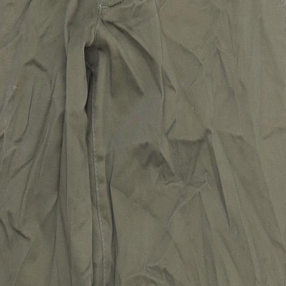 Topman Mens Green  Cotton Trousers  Size 28 L26 in Regular Button