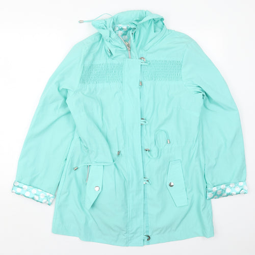 First Avenue Womens Green   Jacket Coat Size M  Zip