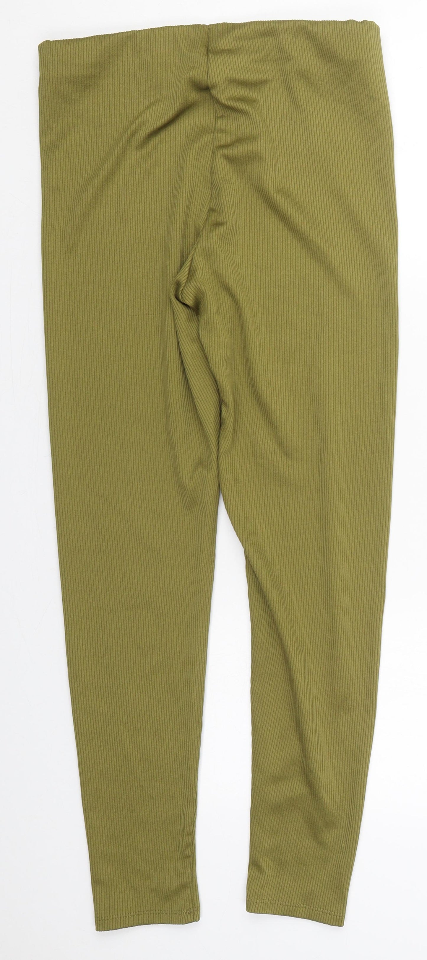H&M Womens Green  Polyester Carrot Leggings Size L L28 in