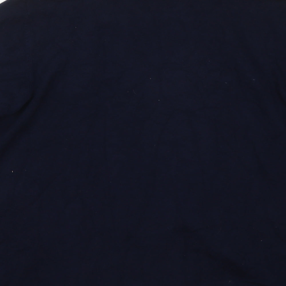 Dunnes Womens Blue V-Neck  Viscose Cardigan Jumper Size L