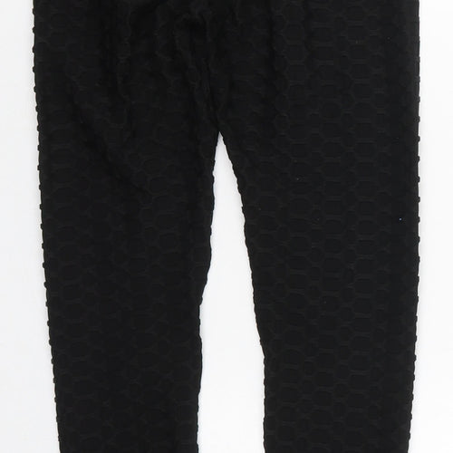 Vahia Womens Black  Polyester Carrot Leggings Size M L26 in