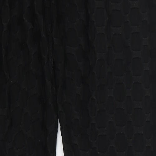 Vahia Womens Black  Polyester Carrot Leggings Size M L26 in