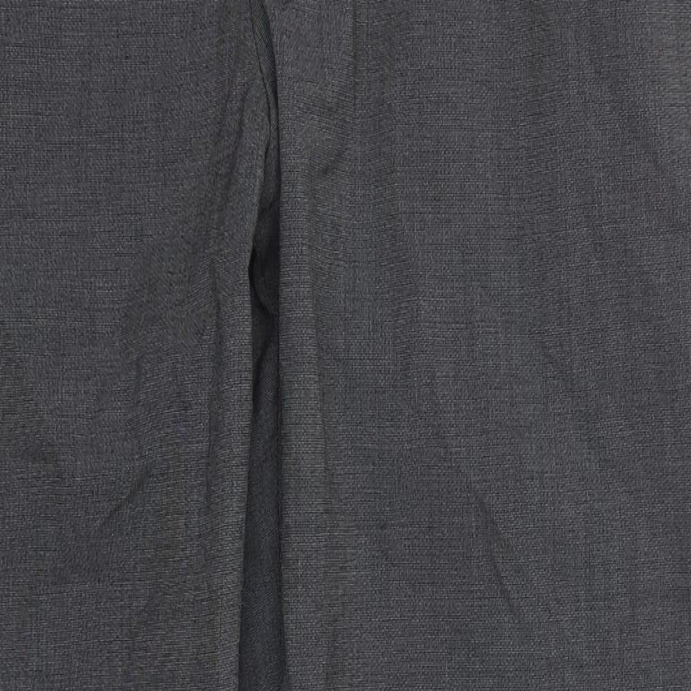 F&F Mens Grey  Polyester Trousers  Size 36 L31 in Regular Button