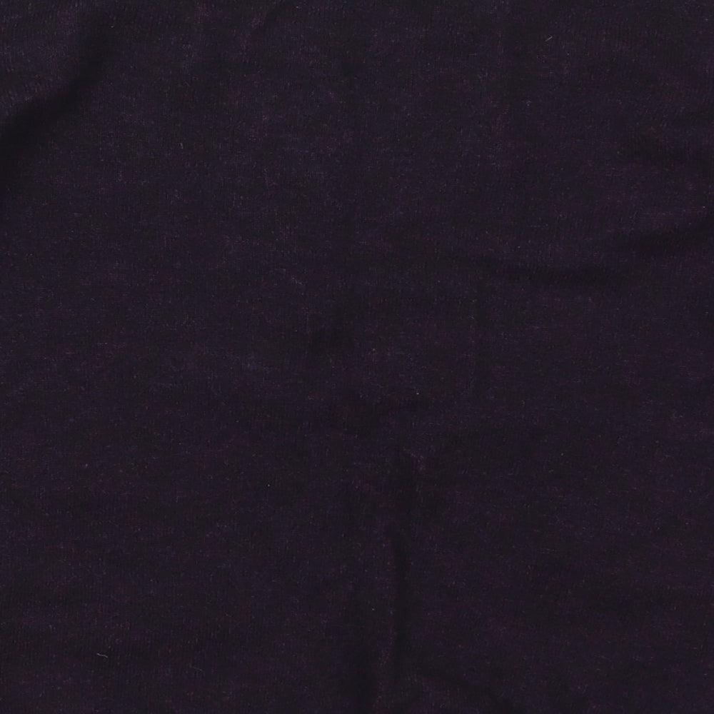 White Stuff Womens Purple Round Neck  Viscose Pullover Jumper Size 10