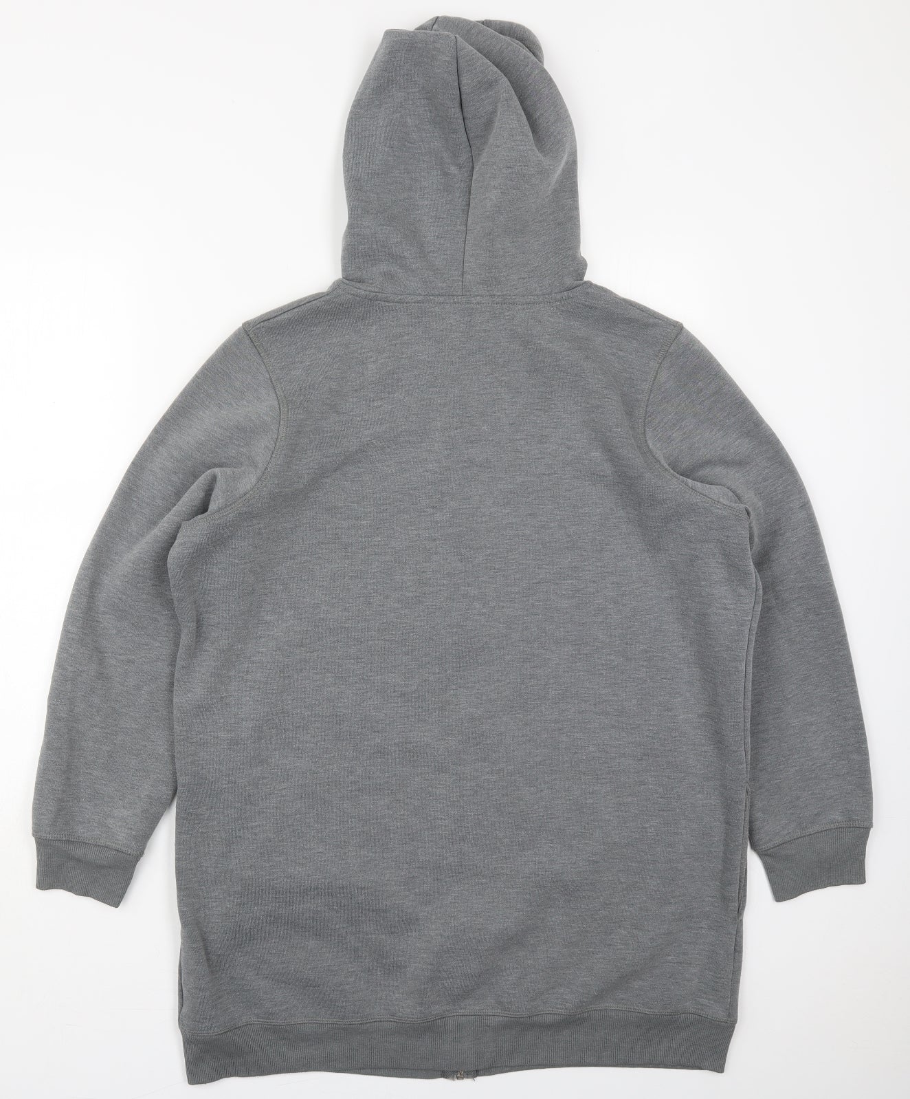 George Womens Grey  Cotton Full Zip Hoodie Size 16  Zip