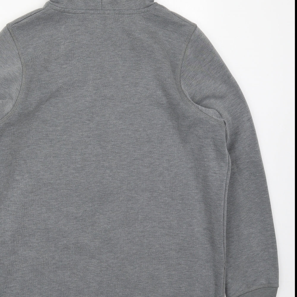 George Womens Grey  Cotton Full Zip Hoodie Size 16  Zip