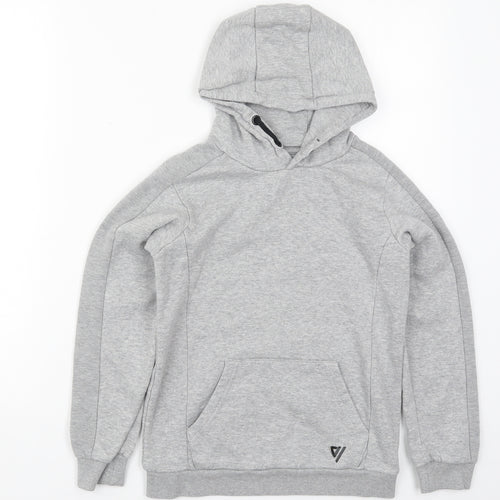 Matalan Boys Grey  Cotton Pullover Hoodie Size 10 Years  Pullover