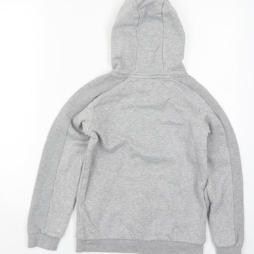 Matalan Boys Grey  Cotton Pullover Hoodie Size 10 Years  Pullover