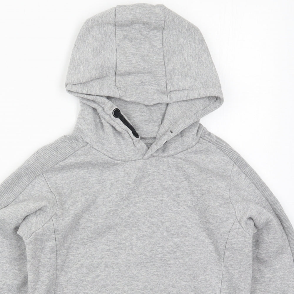 Matalan Boys Grey  Cotton Pullover Hoodie Size 10 Years  Pullover