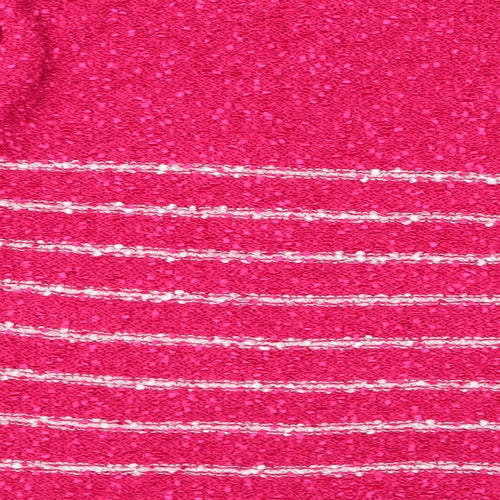 Elizabeth Scott  Womens Pink Round Neck Striped Polyester Pullover Jumper Size L