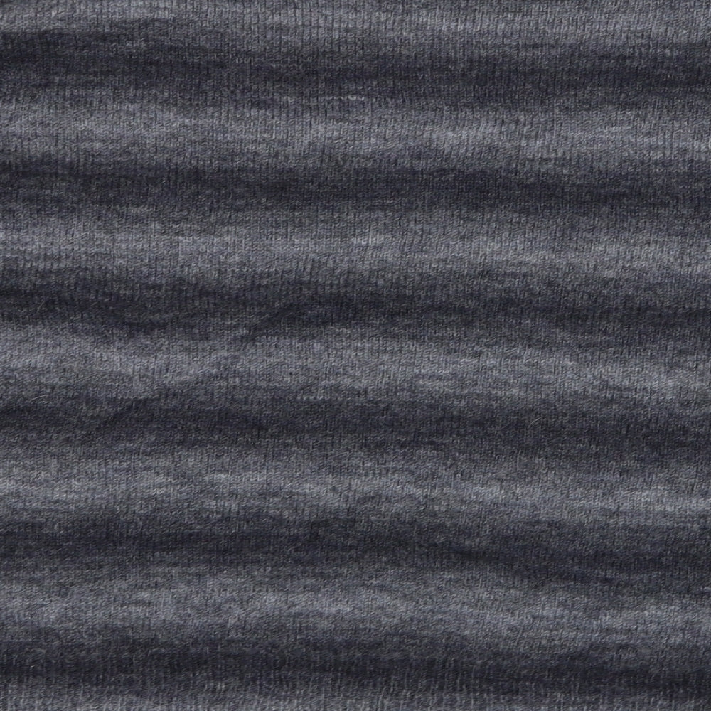 Per Una Womens Grey Boat Neck Striped Acrylic Pullover Jumper Size 22
