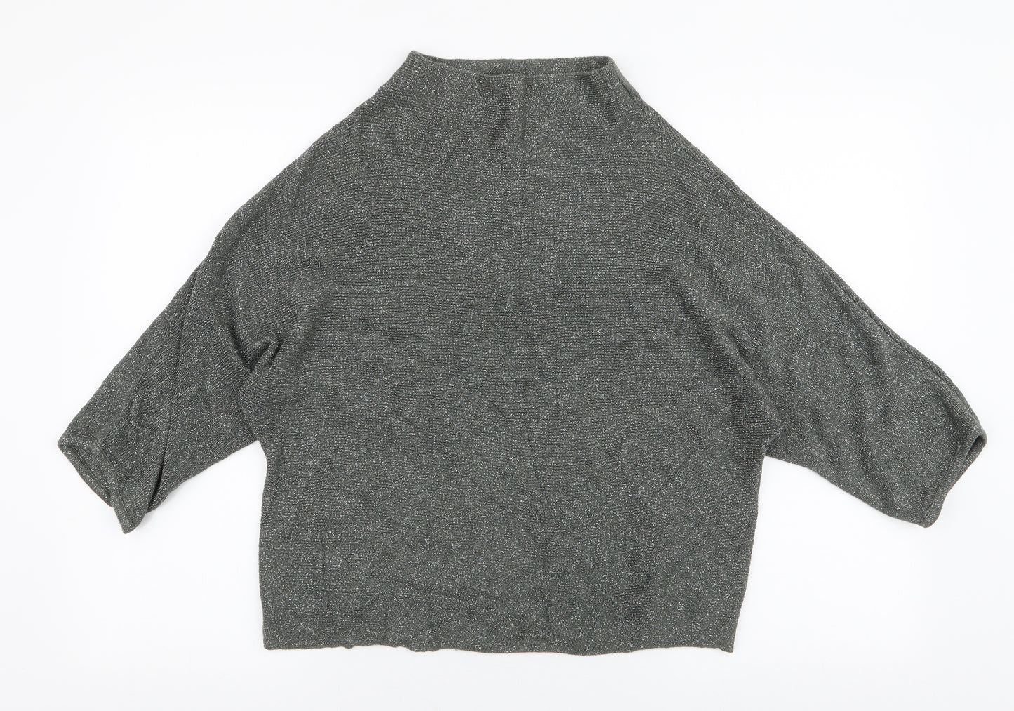 NEXT Womens Green High Neck  Viscose Pullover Jumper Size 8