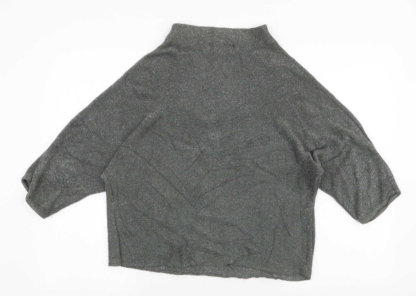 NEXT Womens Green High Neck  Viscose Pullover Jumper Size 8
