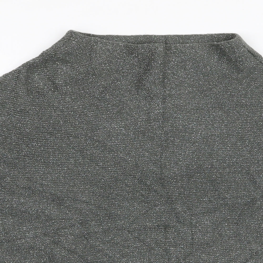 NEXT Womens Green High Neck  Viscose Pullover Jumper Size 8