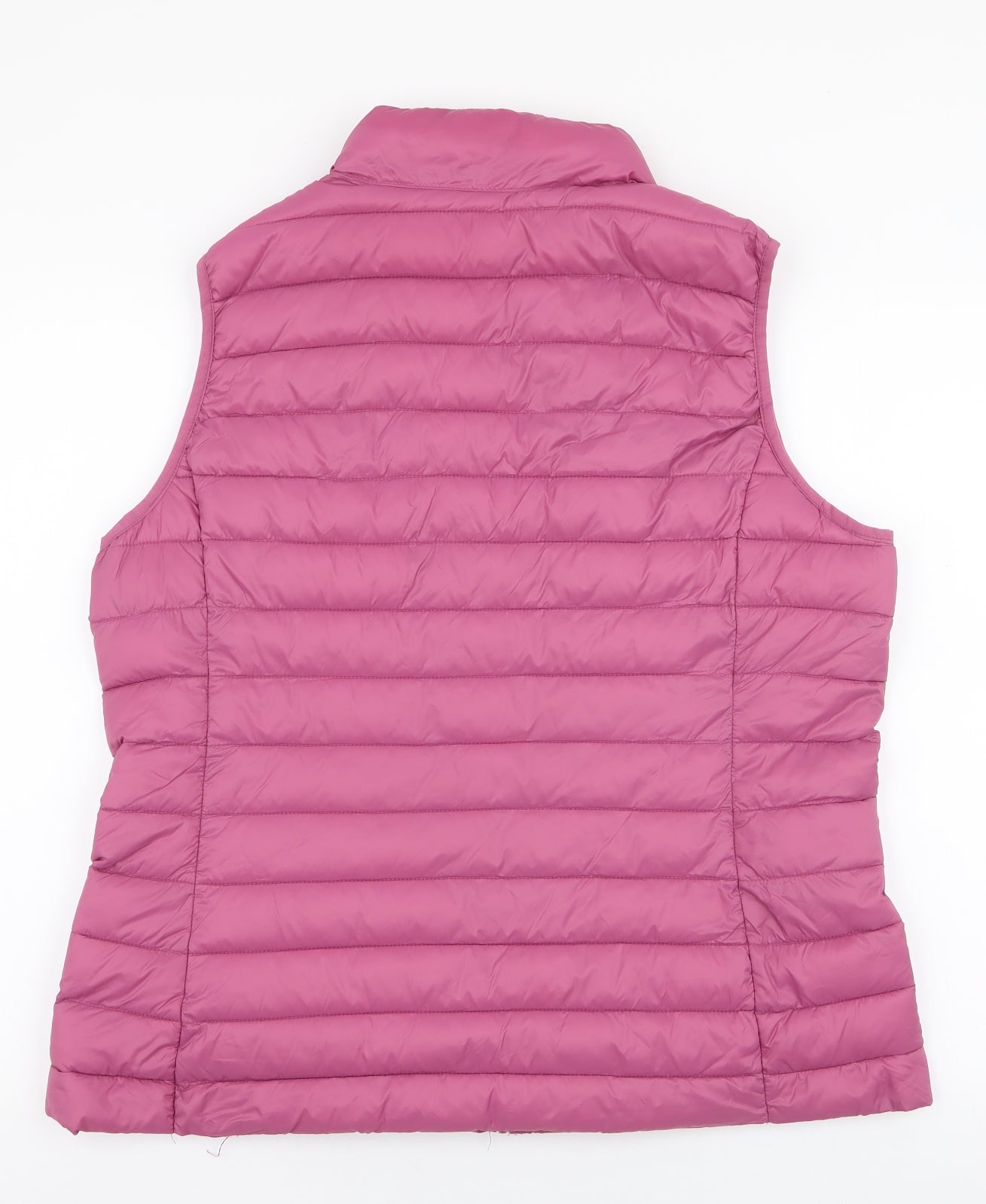 Dunnes Stores Womens Pink   Gilet Jacket Size L  Zip