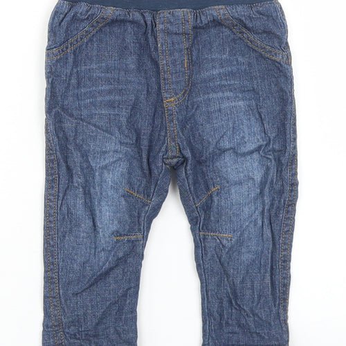 George Boys Blue  Cotton Capri Jeans Size 6-9 Months