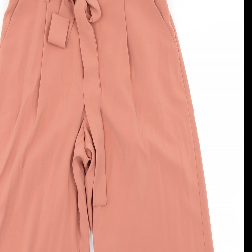 New Look Womens Pink  Polyester Trousers  Size 8 L21 in Regular