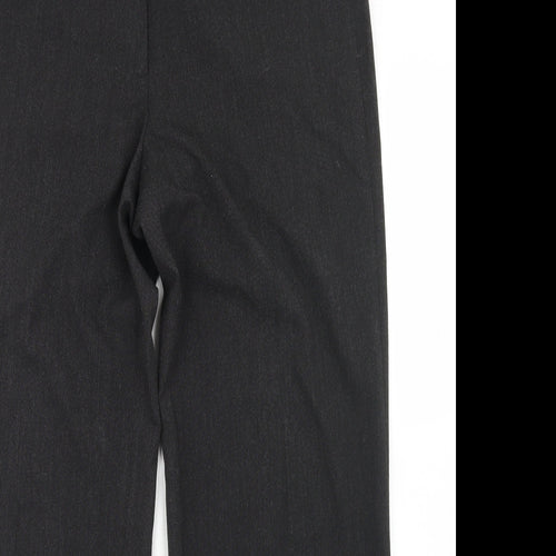 Robell Womens Grey  Polyester Dress Pants Trousers Size 16 L29 in Regular Button