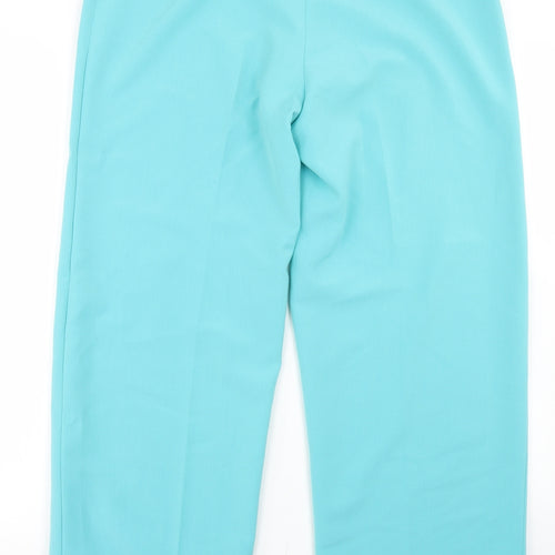 Gerard Womens Blue  Polyester Dress Pants Trousers Size 14 L27 in Regular Button