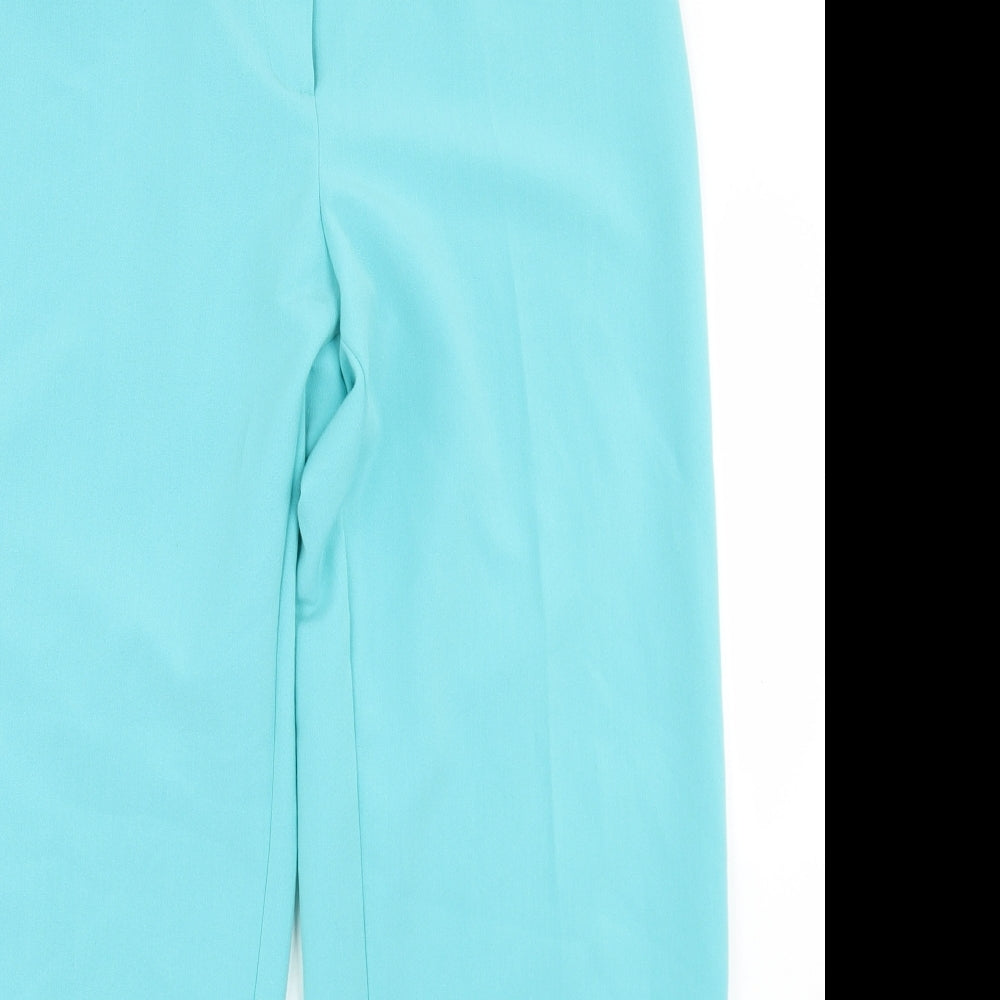 Gerard Womens Blue  Polyester Dress Pants Trousers Size 14 L27 in Regular Button