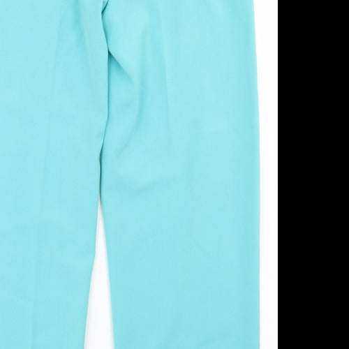 Gerard Womens Blue  Polyester Dress Pants Trousers Size 14 L27 in Regular Button